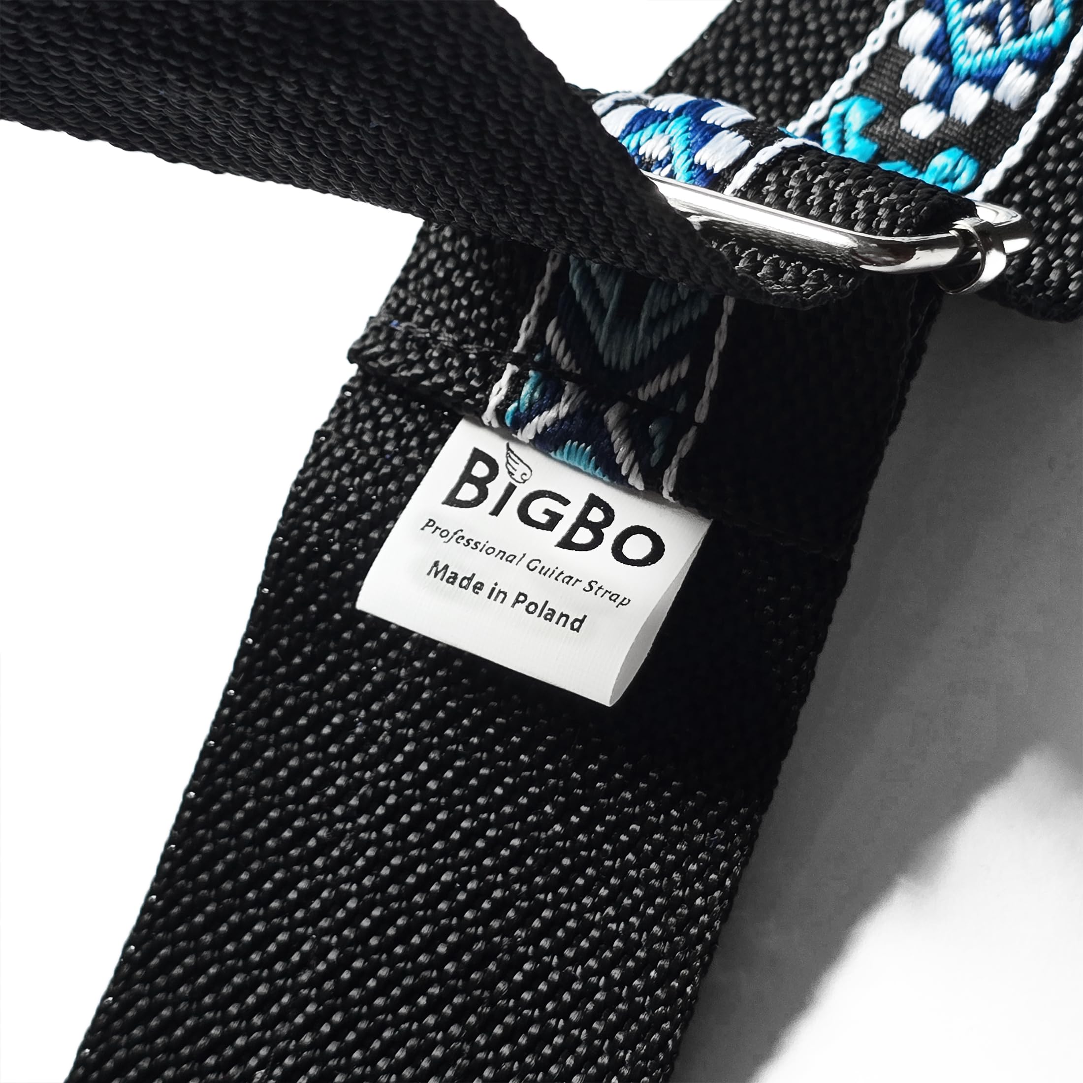 BigBo Gitarrengurt, Folk, Ethnogitarre, Leder, Akustikgitarre, E-Gitarrengurt, Vintage-Geschenk für Gitarristen
