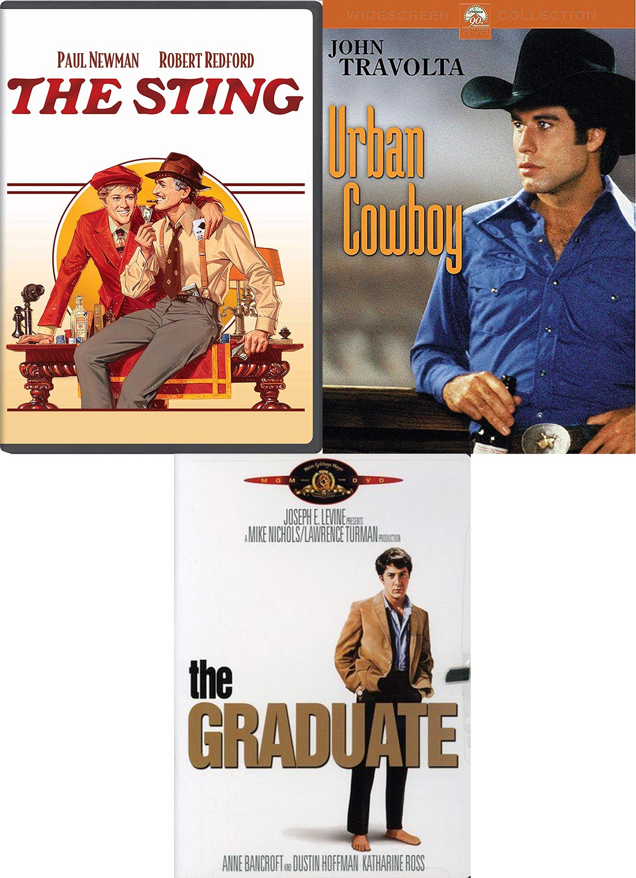 Buy 60 70 80 Movie Classics The Graduate Dustin Hoffman + The Sting Paul Newman & Urban Cowboy