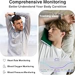Fitness Tracker, Smart Watches for Women Men with 24/7 Heart Rate/Blood Pressure/Blood Oxygen Monitor, Sleep Tracker, Calories&Step Counter, IP68 Waterproof Health Activity Trackers for Android&iPhone