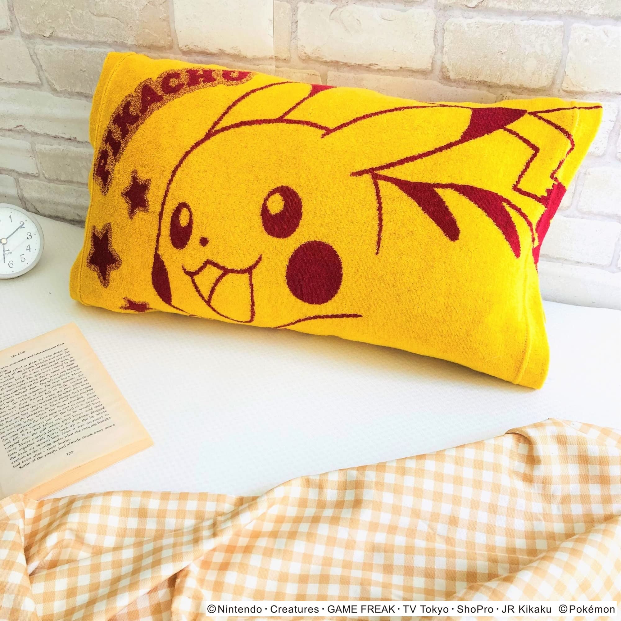 ポケモン　抱き枕　長枕　122cm Amazon｜MORIPiLO ポケモン 枕カバー タオル地 ピカチュウ (ふんわり