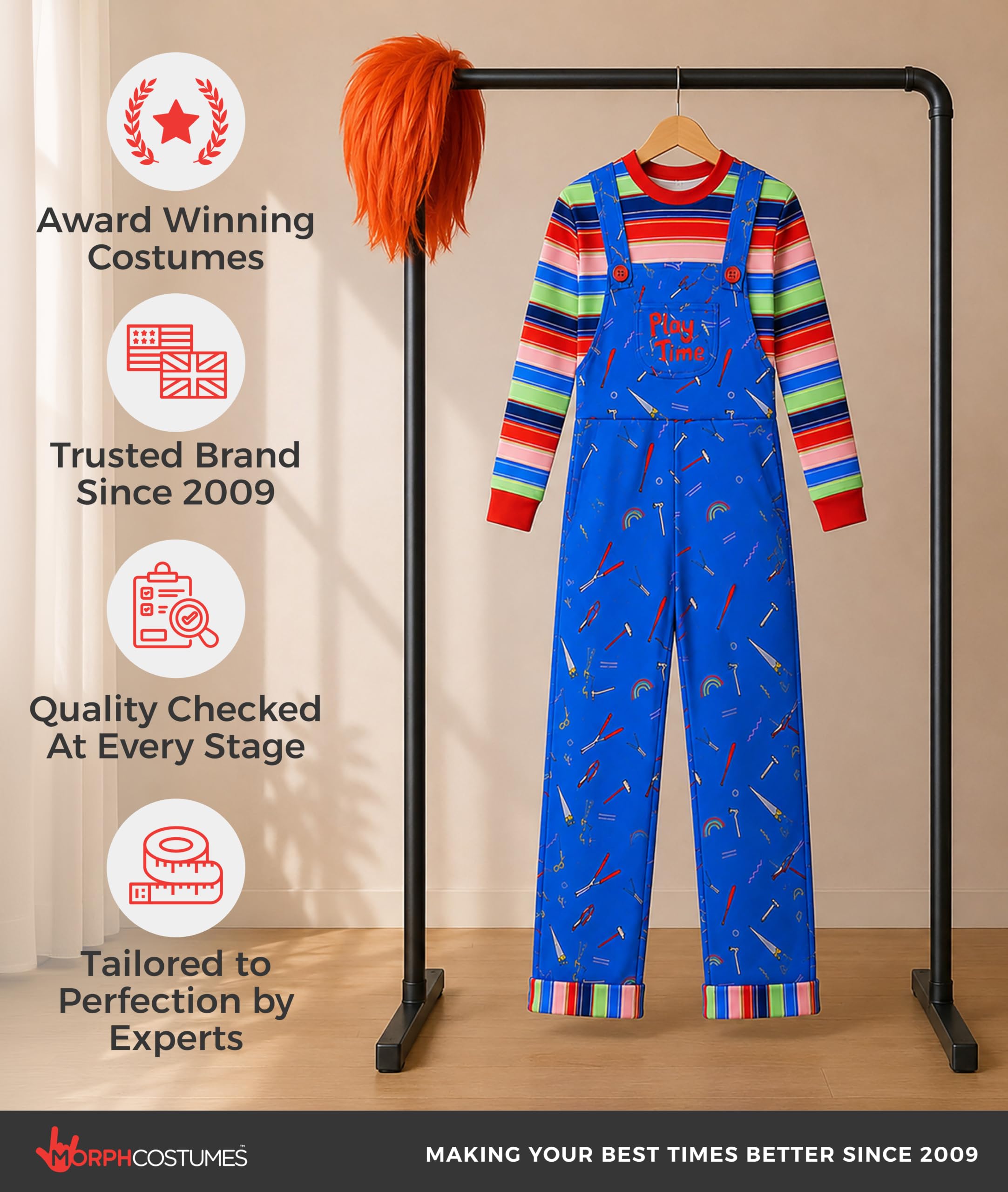 Morph Disfraz Asesino de Película de Terror, Traje de Halloween Espeluznante para Adultos, Ropa de Disfraz