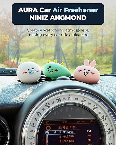 Miniatura 10 de Ambientador AURA APEACH montado en monitor  Aroma Will You Marry Me con notas de fresia y rosa  Ambientadores de coche que combaten el olor