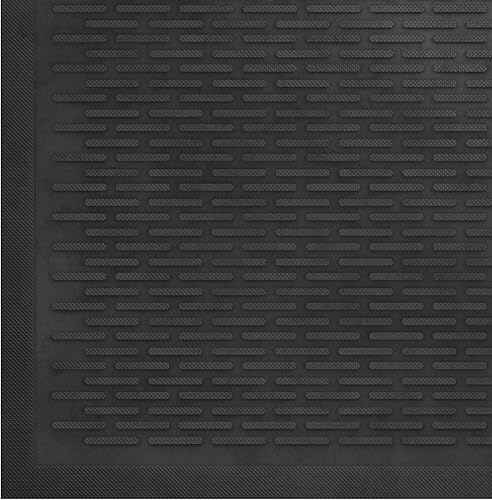 Miniatura 7 de Ottomanson Tapete de goma antideslizante fácil de limpiar, impermeable de 2 x 3 pulgadas, para interiores y exteriores, 24 x 36 pulgadas, color