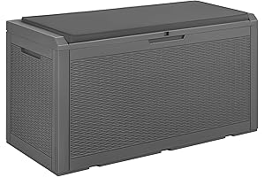 Devoko 100 Gallon Waterproof Lockable Outdoor Storage Box