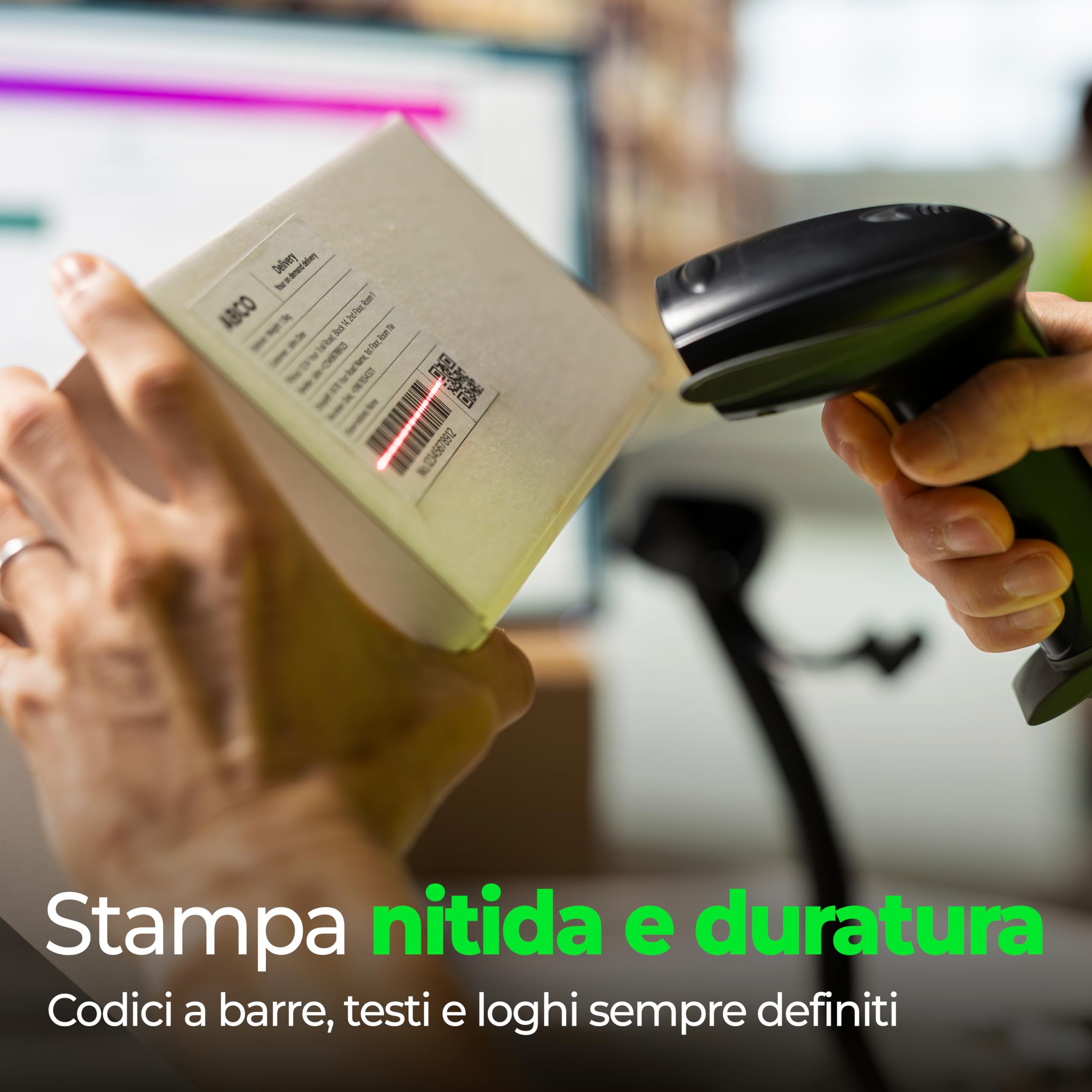 Etichette Vellum Neutre in Bobina 80x60 – Adesivo Rinforzato – Stampabili con Ribbon – Alta Qualità per Stampanti a Trasferimento Termico (1, 2500.0, unità)