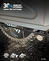 Vista 5 de Hoja de sierra circular de 5-3/8 pulgadas, 30 dientes, eje de 20 mm, para metal ferroso, hoja de corte de acero, punta de carburo, corte delgado