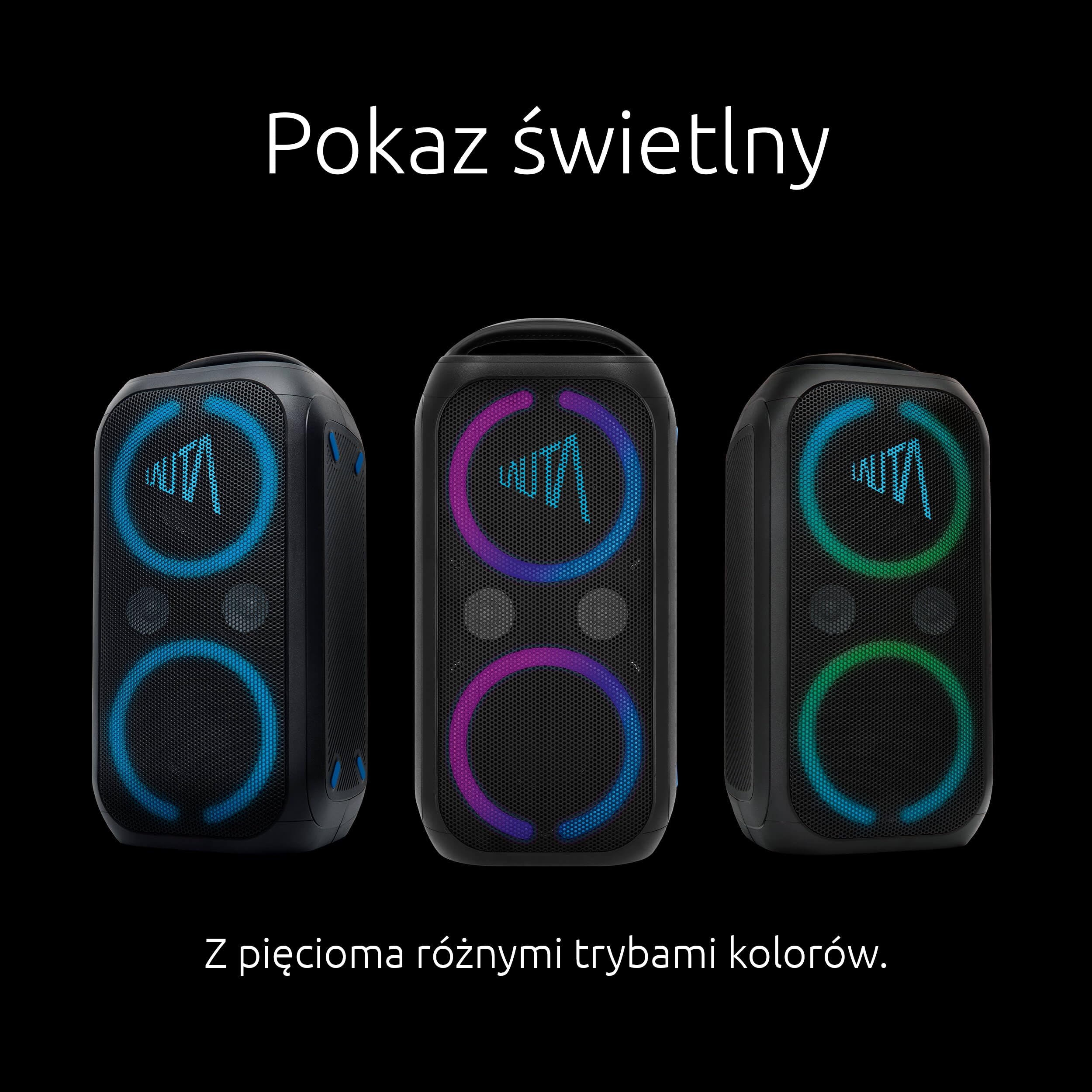 TechniSat LAUTA WUMMSBOX – przenośny głośnik Bluetooth Premium (160 W Peak, potężny dźwięk 103 dB, głęboki bas Bass Boost, TWS, 12 h pracy, LED, wodoodporność IPX4, 80 W RMS, idealny na imprezy)