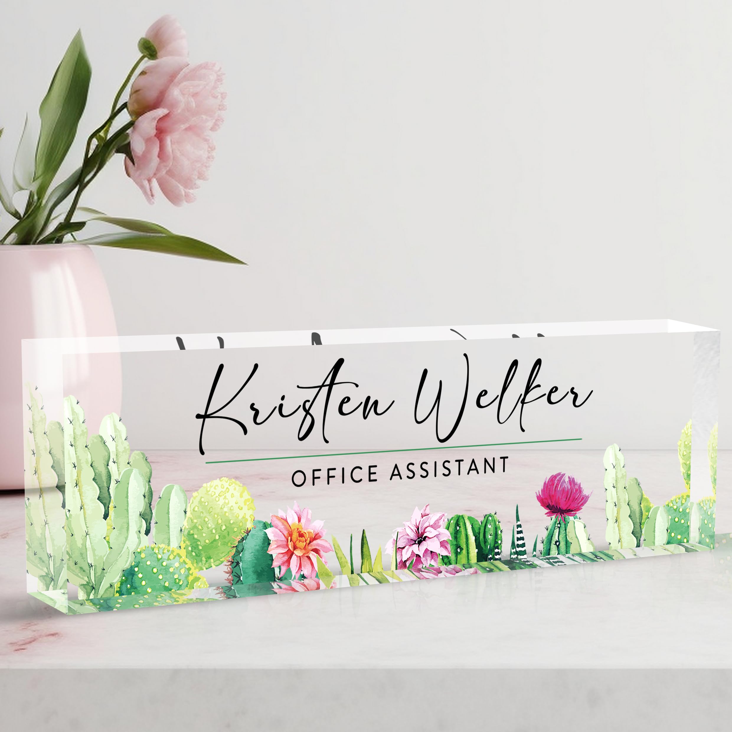 Personalized Custom Name Plate, Office Desk Decor for Women &amp; Men, Employee Appreciation Gifts for Boss, Lawyer, Manager, Teacher, Nurse