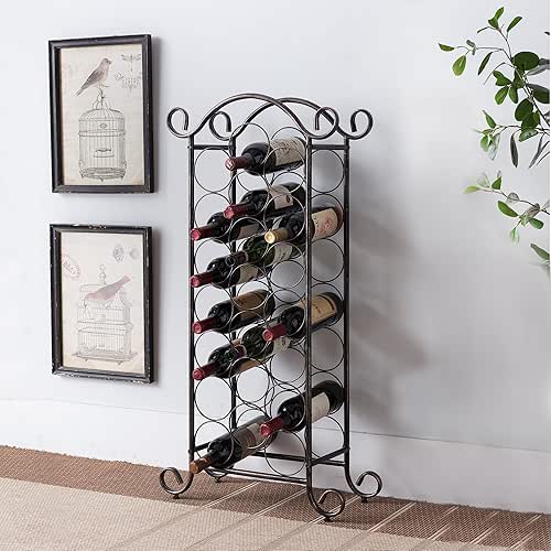 Kings Brand Furniture - Floor Freestanding Metal Wine Rack, Wine