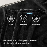 BEDSURE Puha Fleece Takaró 150x200 cm, Meleg Téli Pléd Kanapéra, Fekete 4