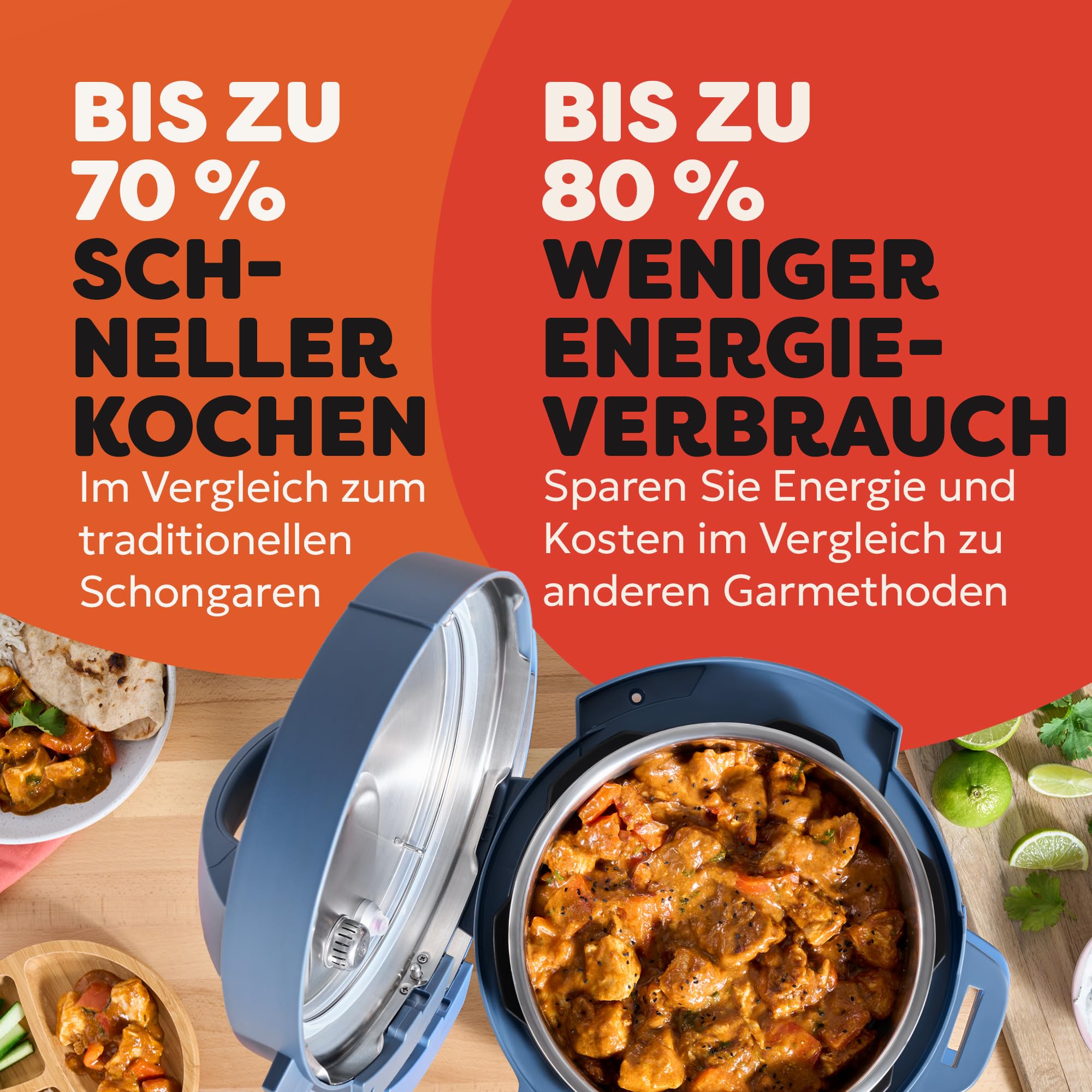 Instant Pot Multikocher, 3.8L 7-in-1 Smart Cooker - Schnellkochtopf, Schongarer, Reiskocher, Sautierpfanne, Joghurtbereiter, Dampfgarer und Speisewärmer, Tagtraum Blau