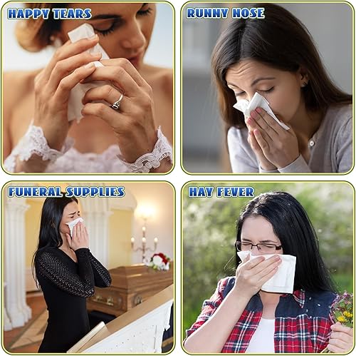 Miniatura 2 de Honoson Paquete de 200 pañuelos de viaje a granel, 2000 hojas de bolsillo pequeño, pañuelos individuales a granel, paquetes de pañuelos pequeños de