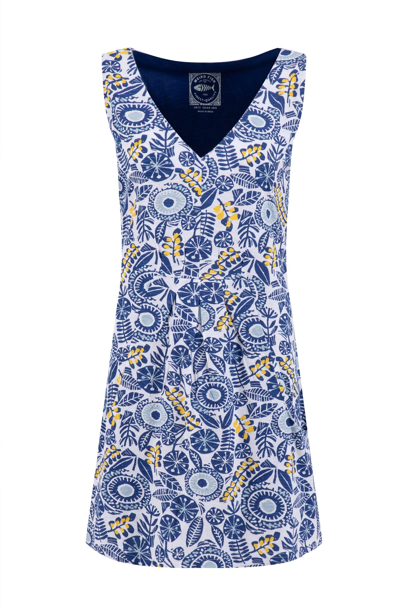 Weird Fish Women's Indus Printed Jersey Tunic | Size: 18