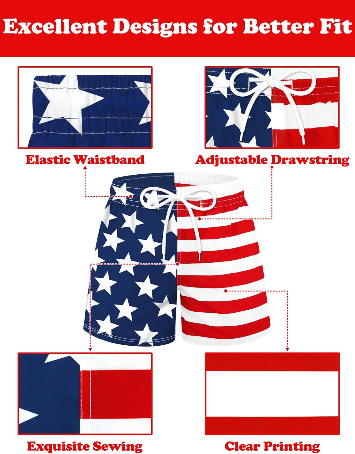 Sarfel Boys Swim Trunks with Compression Liner Kids Bathing Suits Boys Board Shorts Quick Dry Teen Swim Trunks Boy Swimsuit