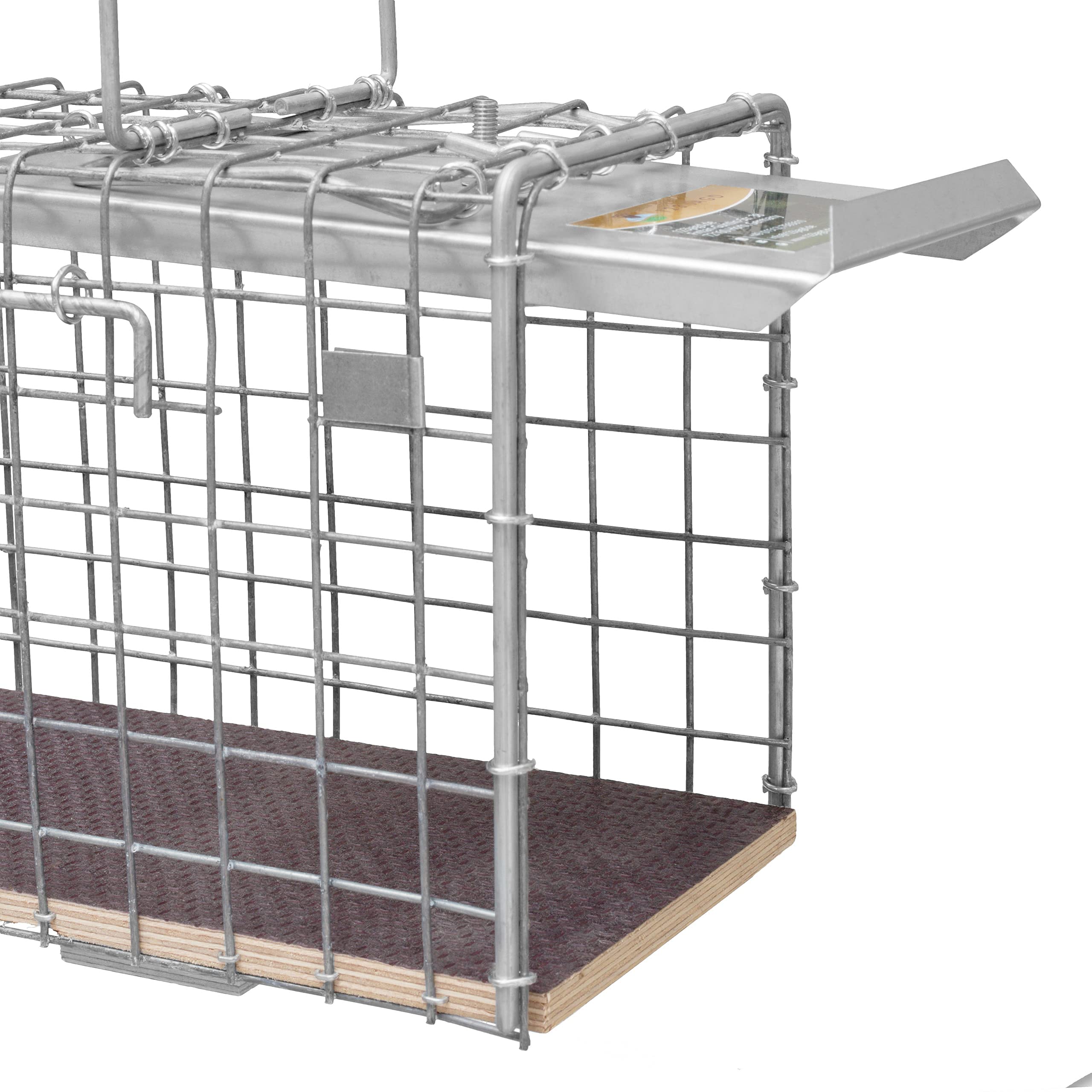 Piège à martres 80x15x19cm avec Fond en Bois, piège à Lapins, piège Vivant, piège à Rats