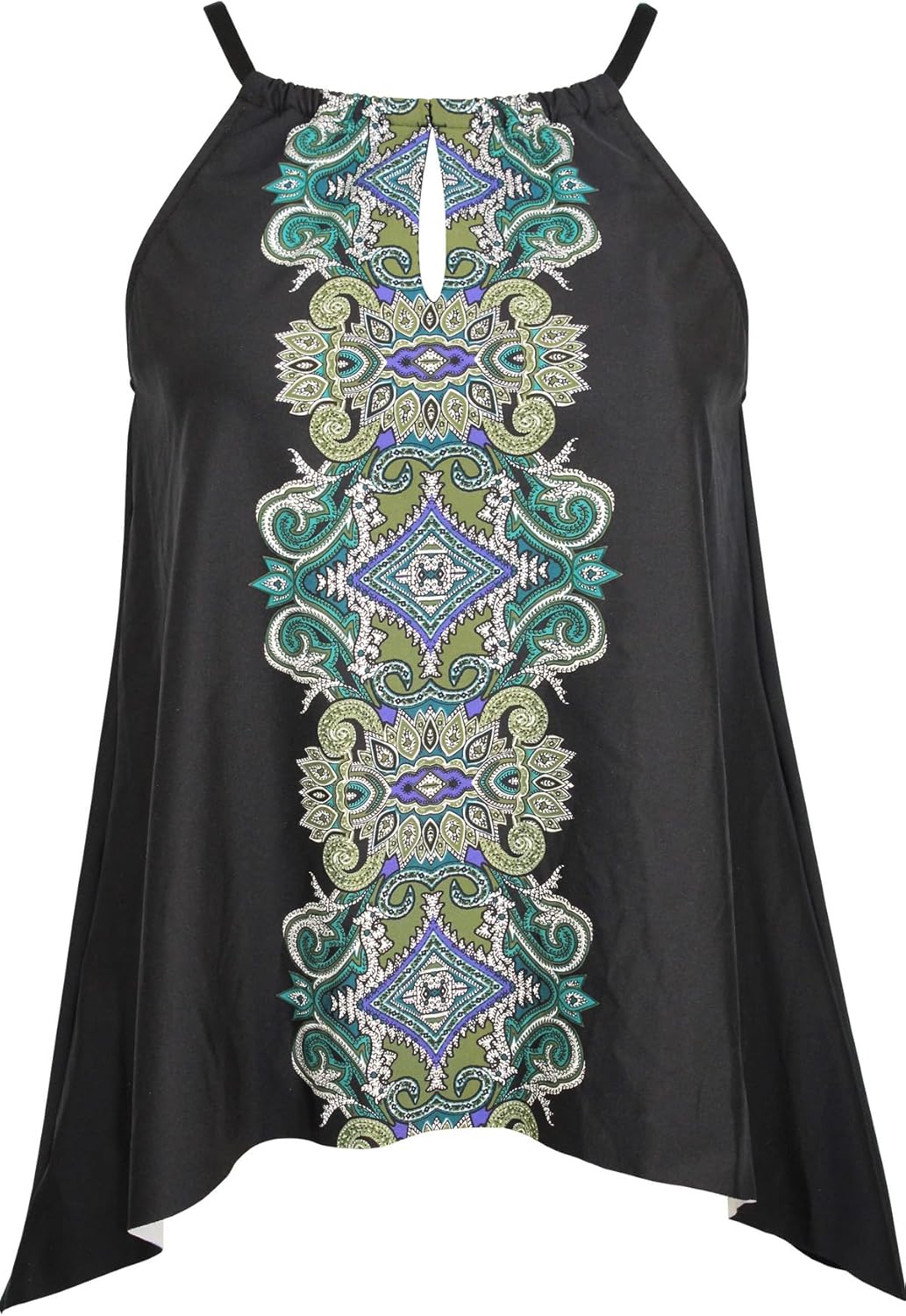 Miraclesuit Women's Swimwear Peephole High Neckline Soft Cup Tankini Bathing Suit Top - Image 4