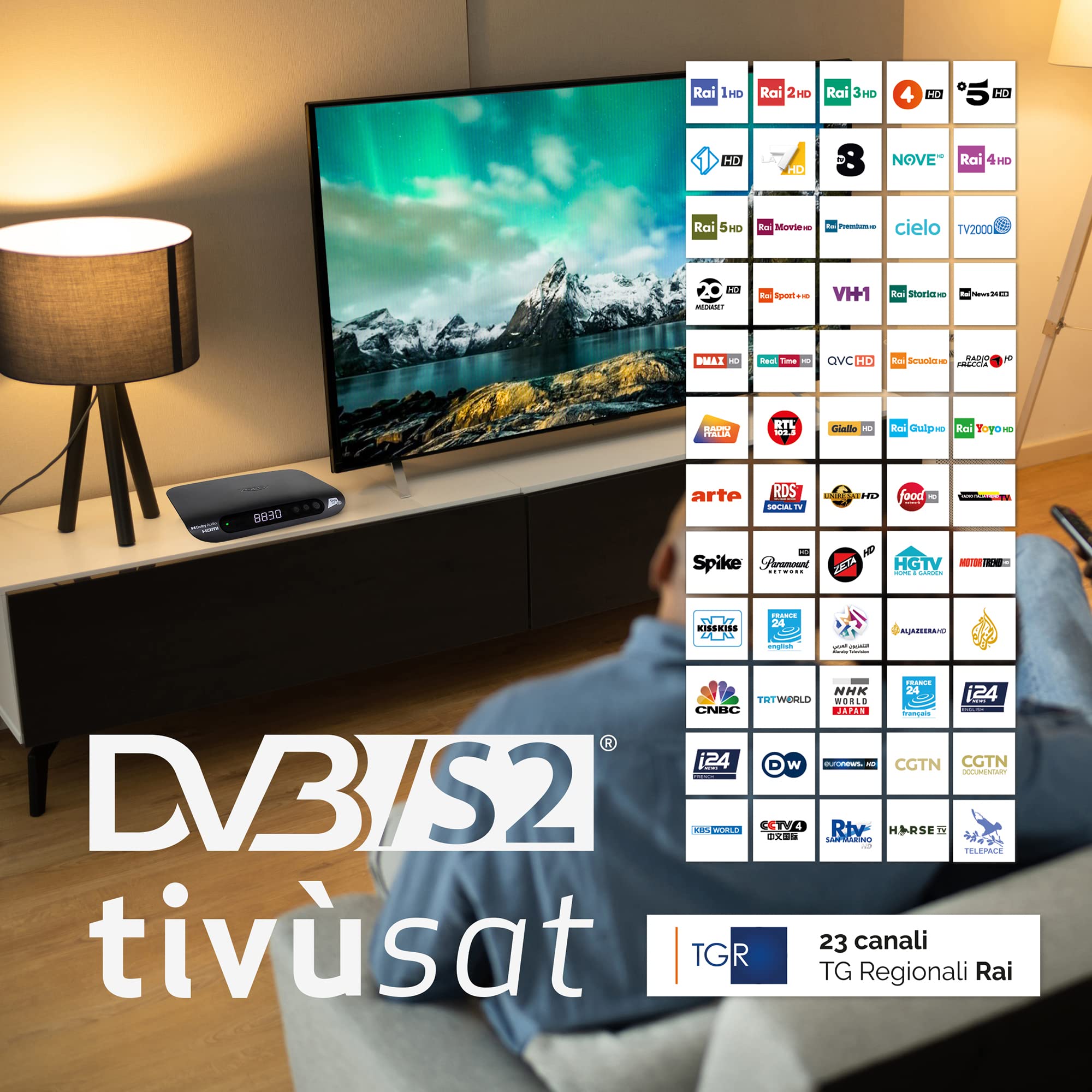 Xoro Ricevitore satellitare HRS 8830 Tivù sat HD con Smartcard HD inclusa e telecomando