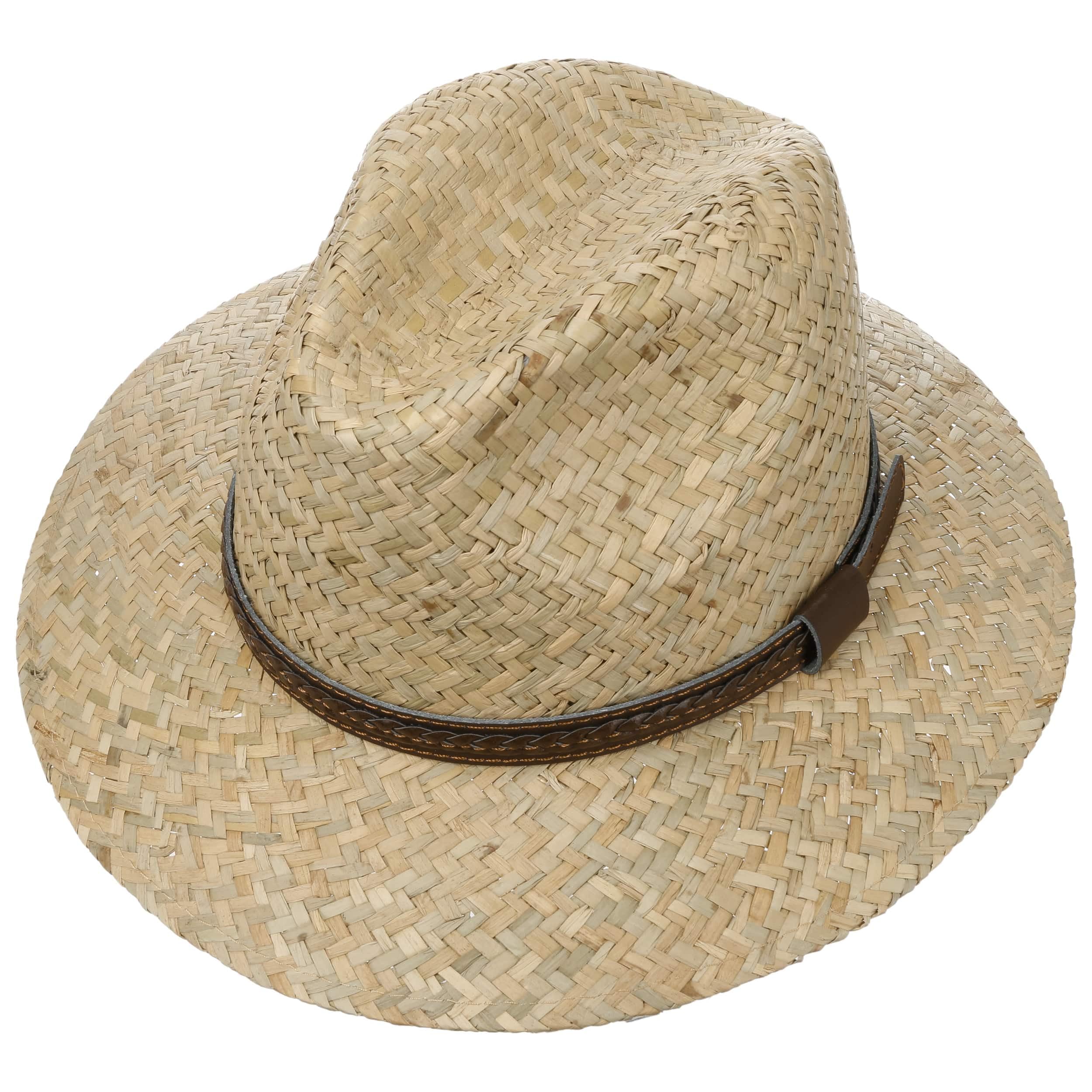 Lipodo CHAPEAUSHOP New Steven Traveller Chapeau de Paille Fabrique en Italie Unisexe Printemps Ete