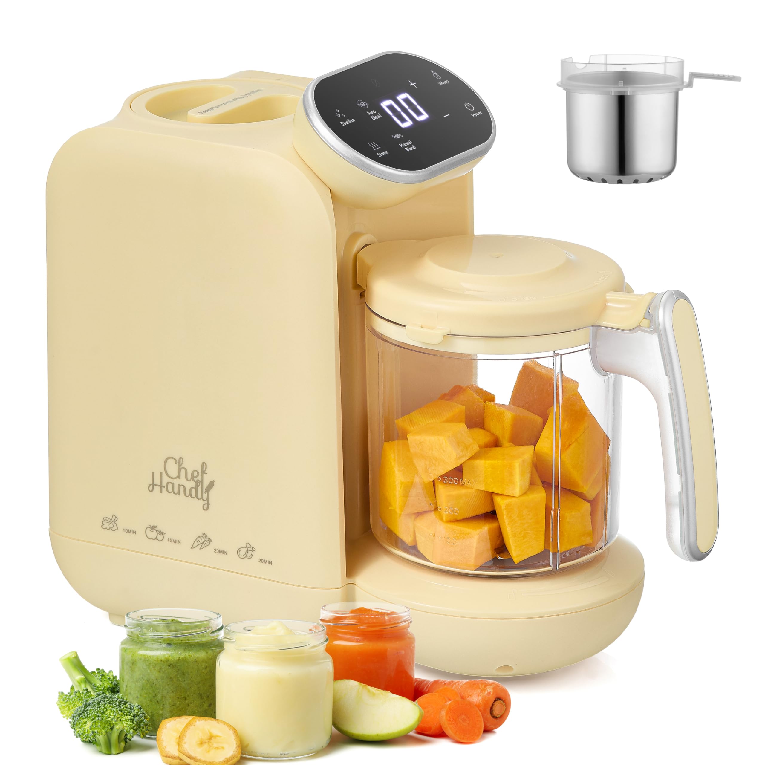 Amazon.com: Chefhandy Baby Food Maker, Steamer & Blender with