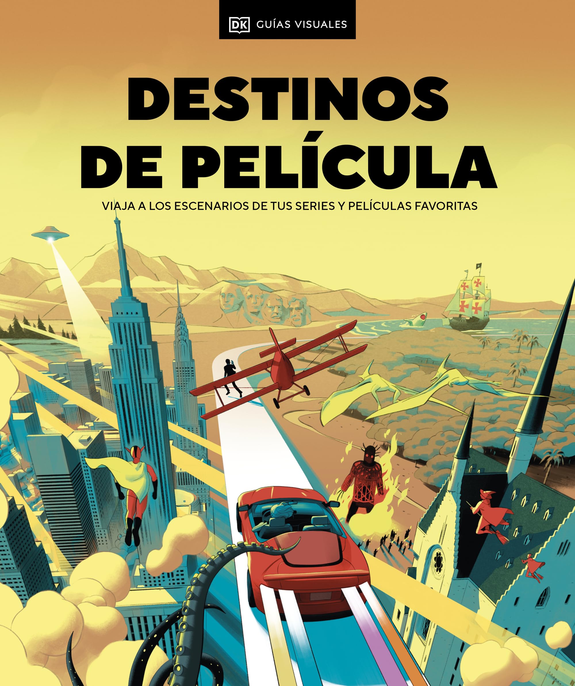 Destinos de película (Guías Visuales. Viajes para regalar): Viaja a los escencarios de tus series y películas favoritas (Guías de viaje)