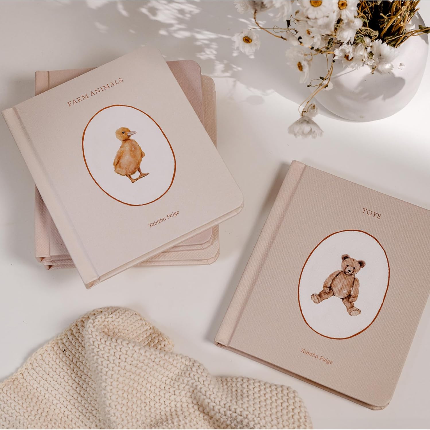 Our Little Library: A Foundational Language Vocabulary Board Book Set for Babies, Including Farm & Forest Animals, Fruits & Veggies, Toys & More (Tabitha Paige Children's Book Series) - Image 3