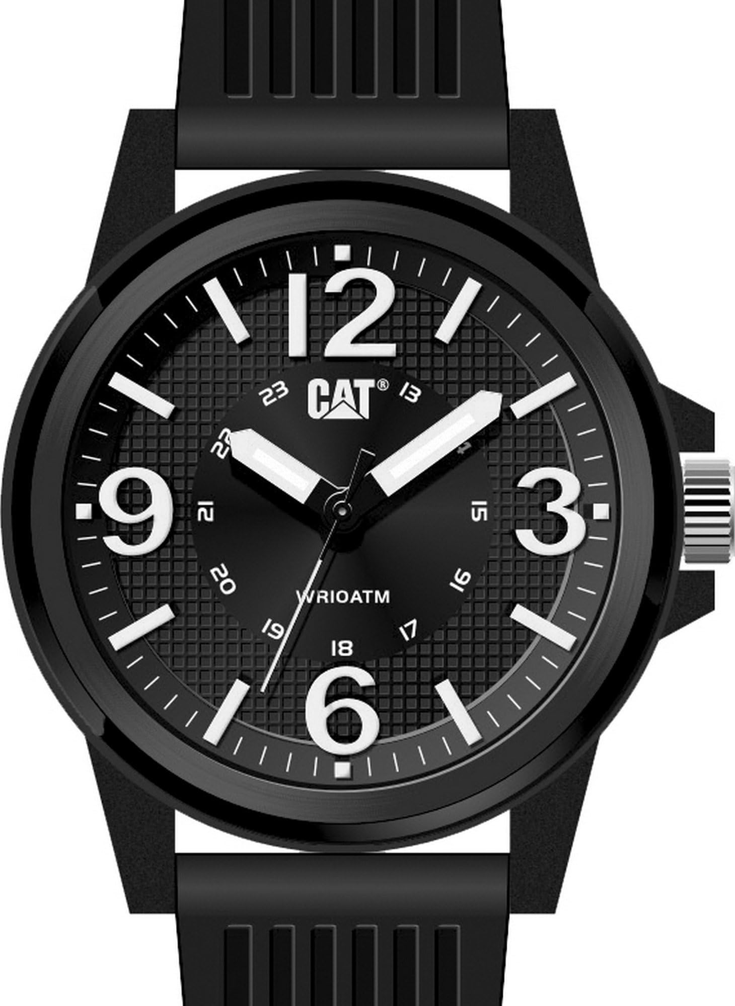 CAT Groovy Men Watch, 44.5 mm case, Polycarbonate case, Silicone Strap