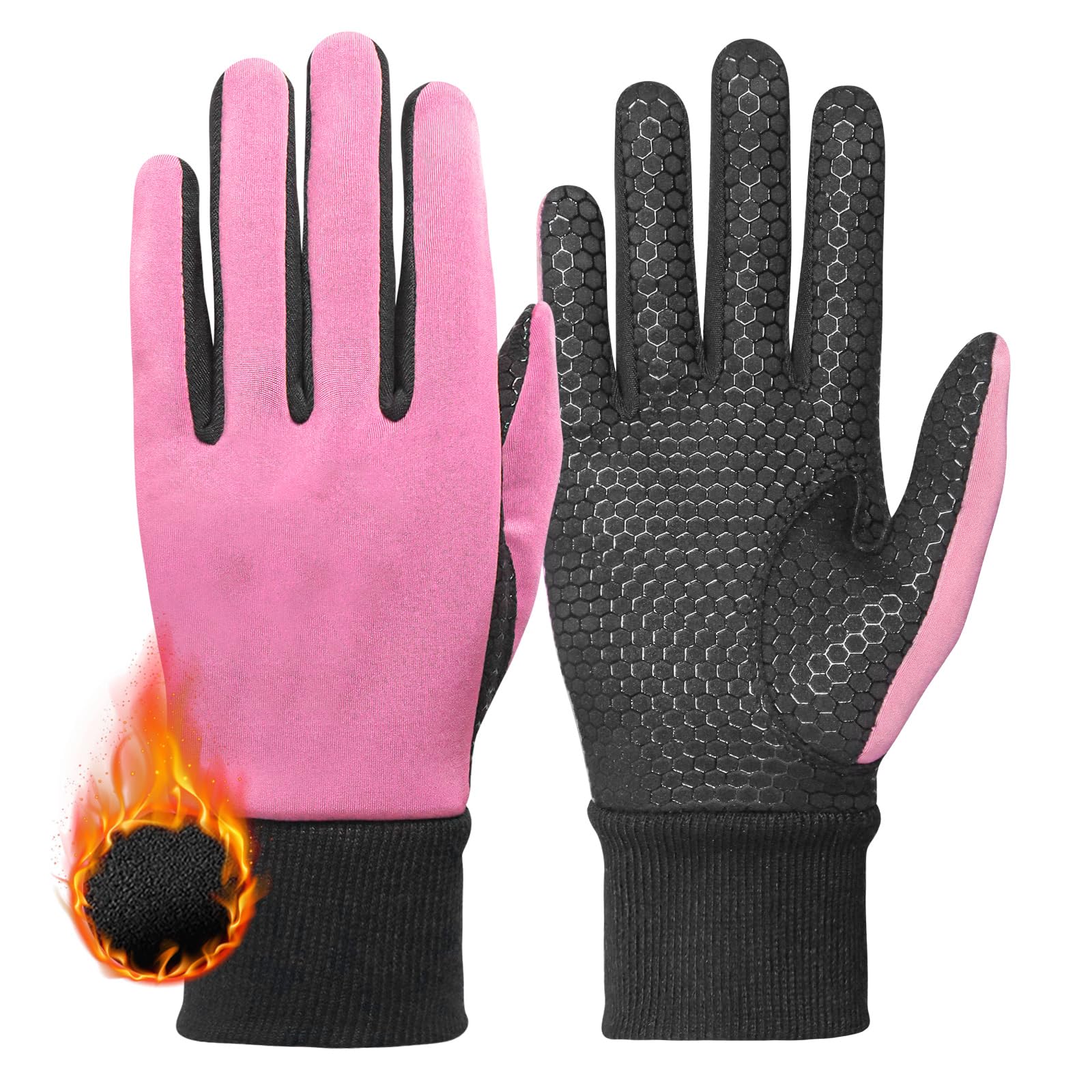 FINGER TEN Winter Golf Gloves Women Warm Left Hand Right Grip Cold Weather Value Pair