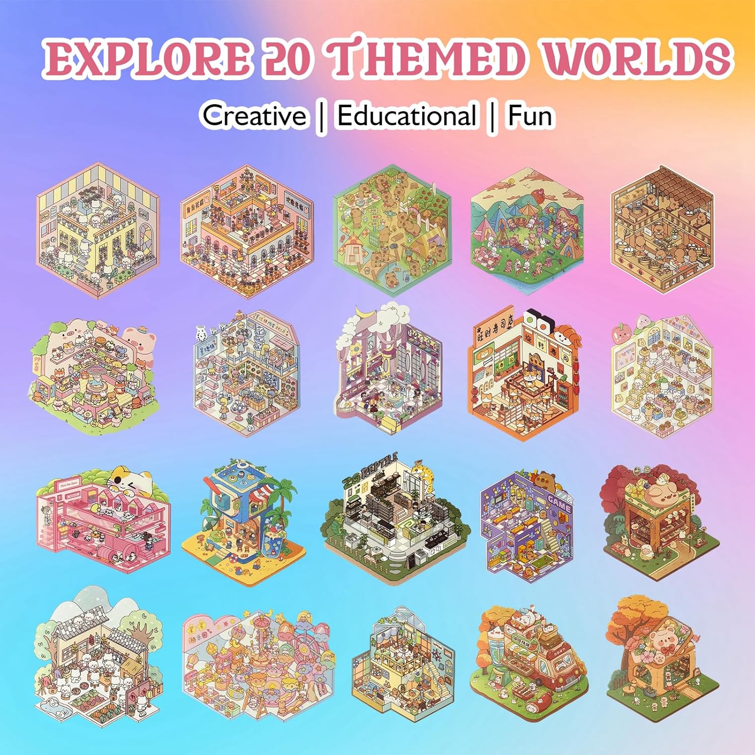 Unlock Creativity: Review of the Fieoriia 3D Sticker Book for Family Fun!