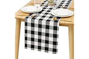 Hiasan Buffalo Plaid Table Runner for Farmhouse Decor