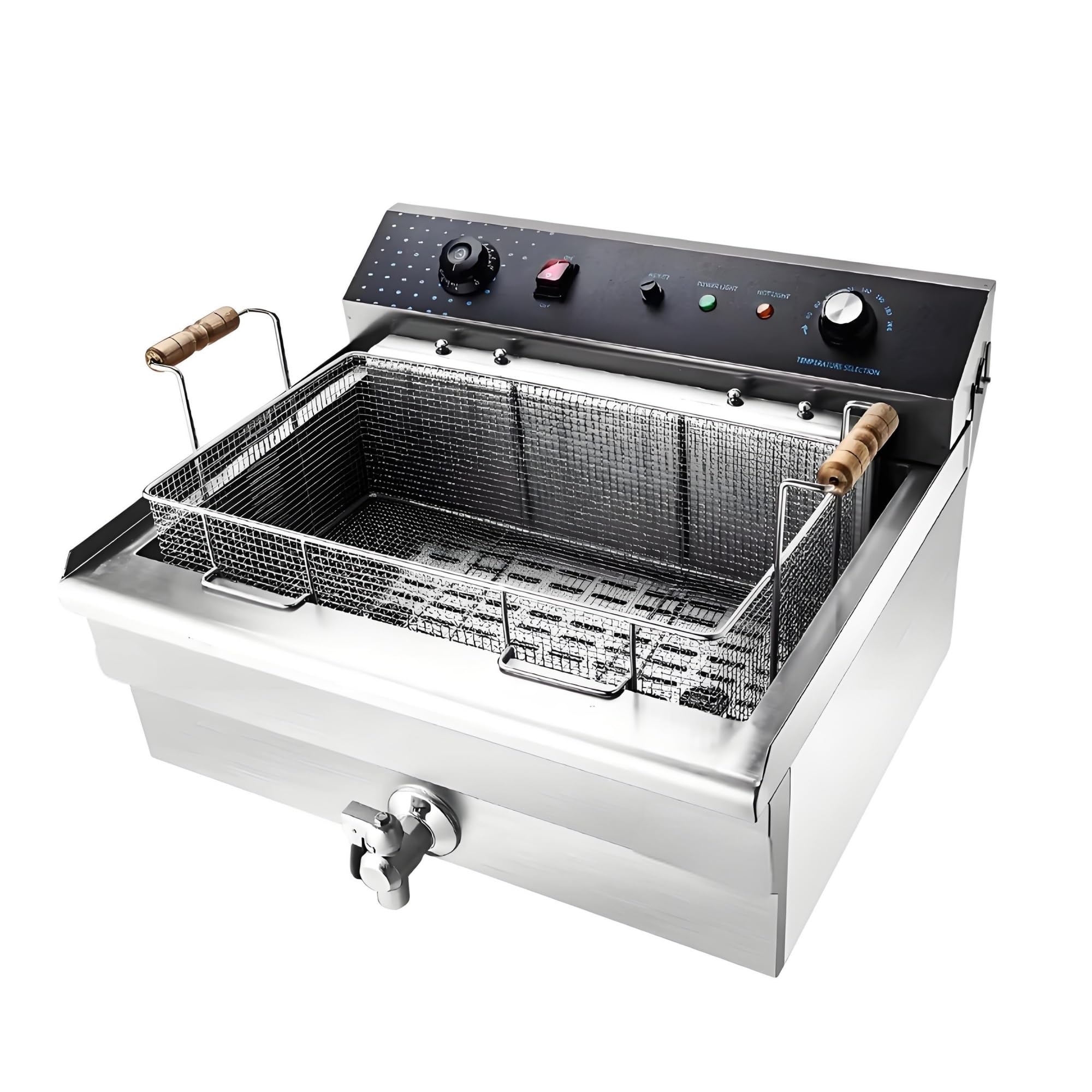 Equipo De Cocina Comercial Freidora Eléctrica Grande 30 Litros Calentamiento RáPido