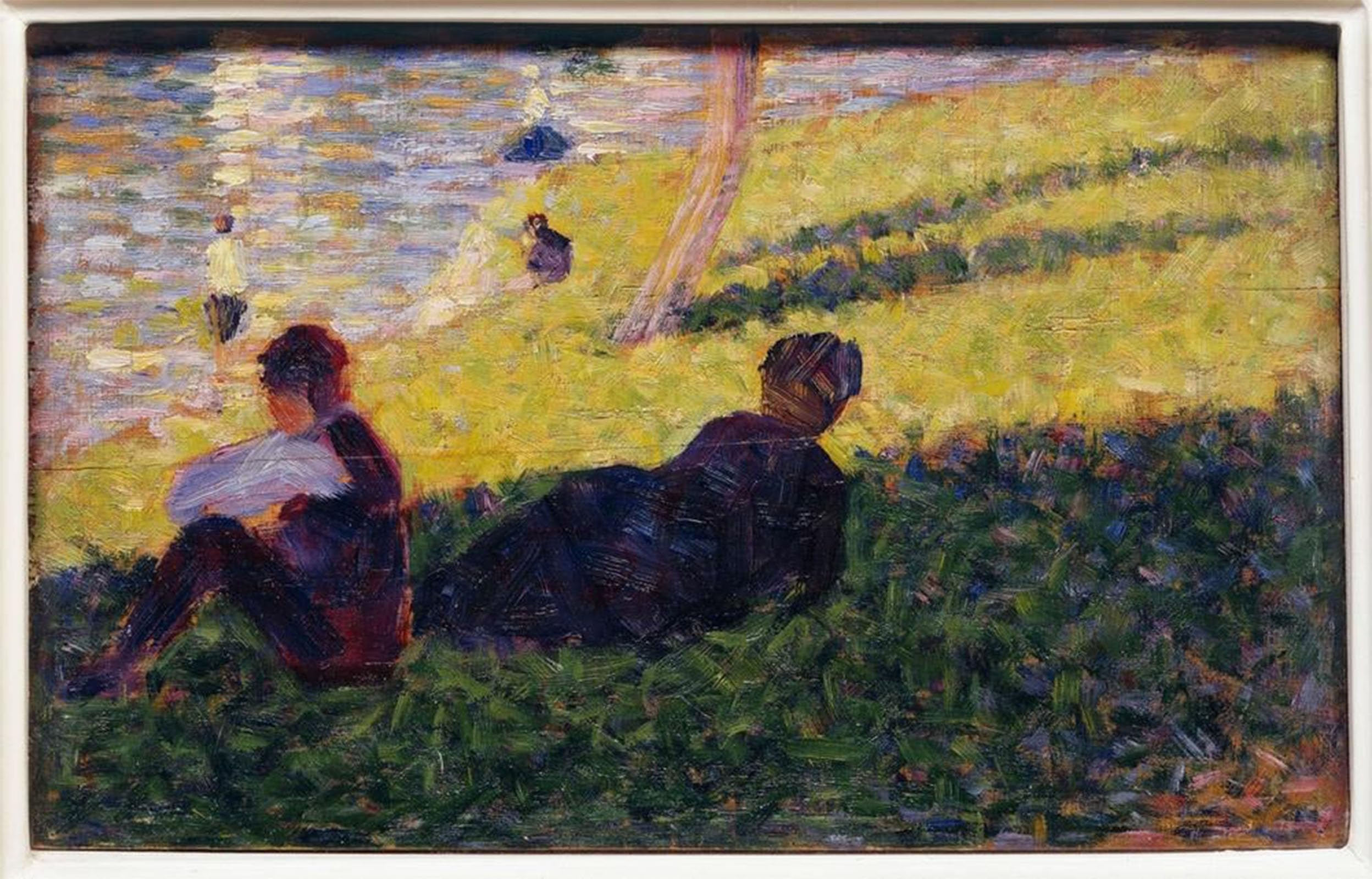 POSTERIIk Famous Print Pop Art Wall Art Graffiti a Sunday Afternoon At Lajatte by Georges Seurat Art Prints for Home Decor 60x90cm