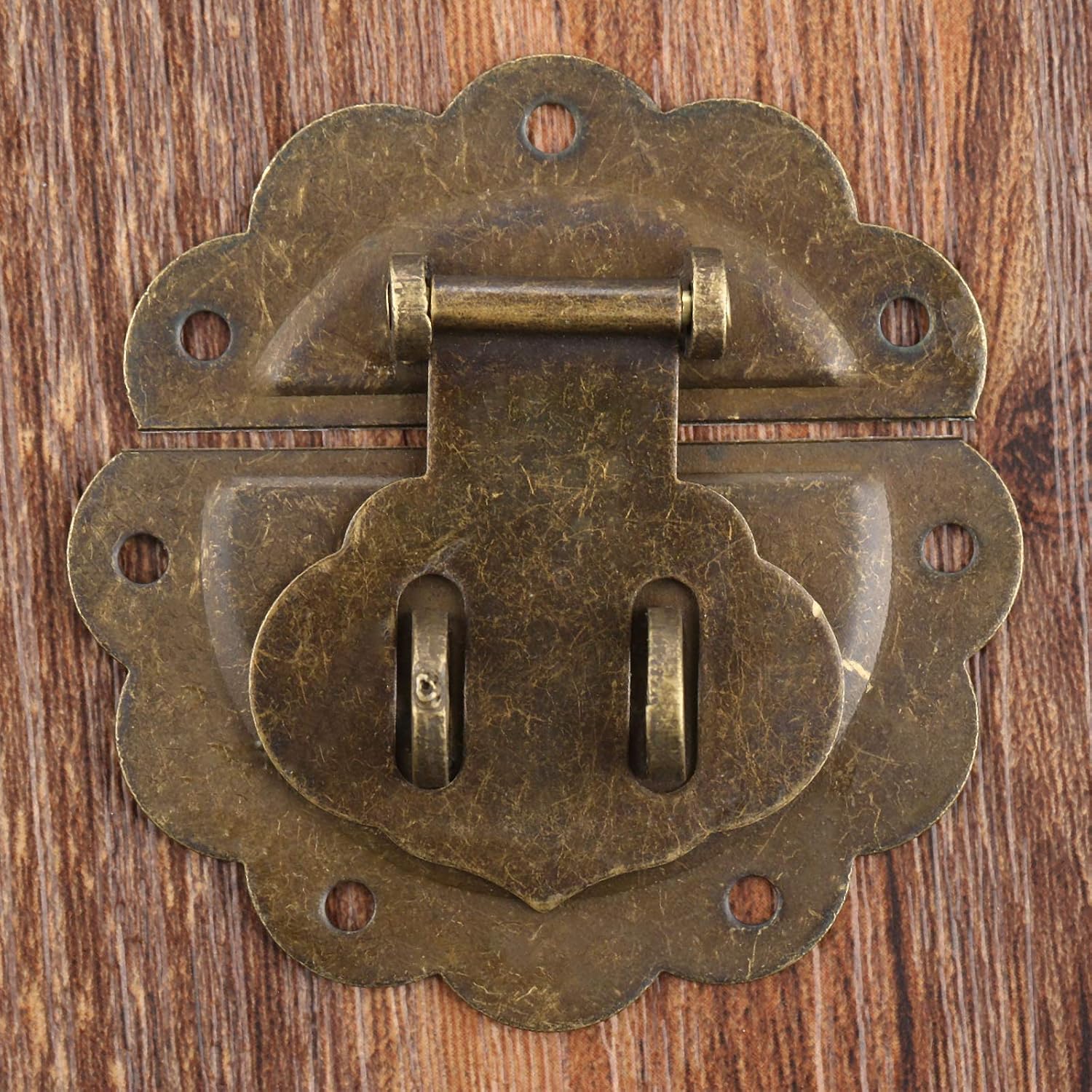 Hasp,Antique Bronze 58mm Wood Box Hasp Drawer Latches Lock Catch for Jewelry Box Suitcase Buckle Clip Clasp Furniture Hardware