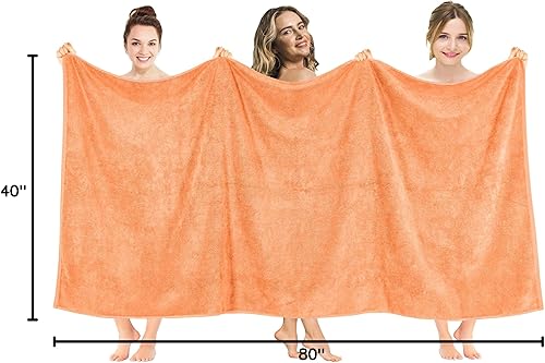 Miniatura 722 de American Soft Linen - Juego de 4 toallas de baño, 100% de algodón turco de 27 x 54 pulgadas, toallas de baño extragrandes, toallas para ducha