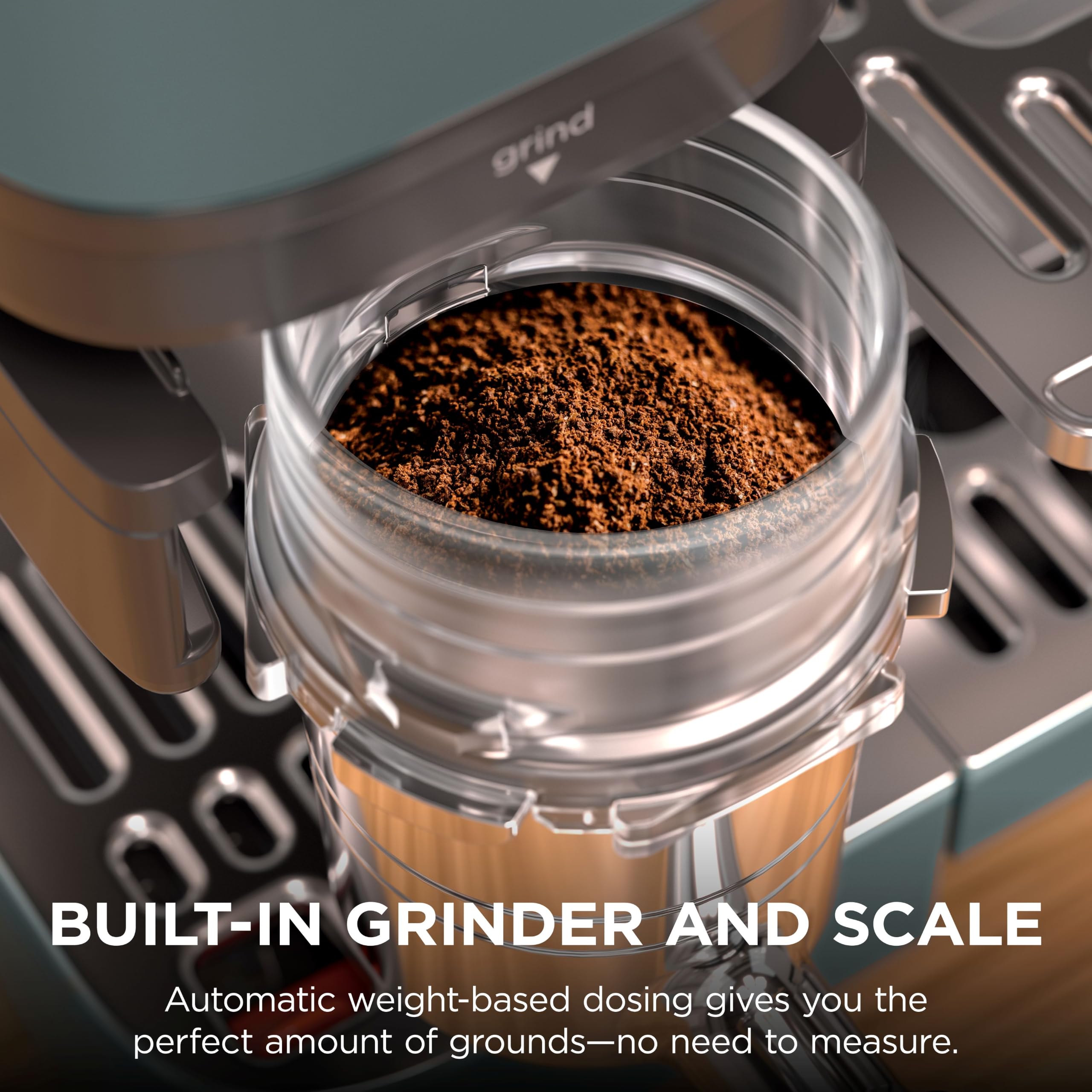Ninja Luxe Café Premier Espresso, Drip Coffee & Cold Brew, Green, ES601GY view 3