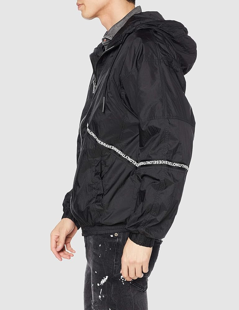 りゅうDIESEL ブラック ジャンパー Amazon | [Diesel] (ディーゼル) メンズ ジャケット ナイロン