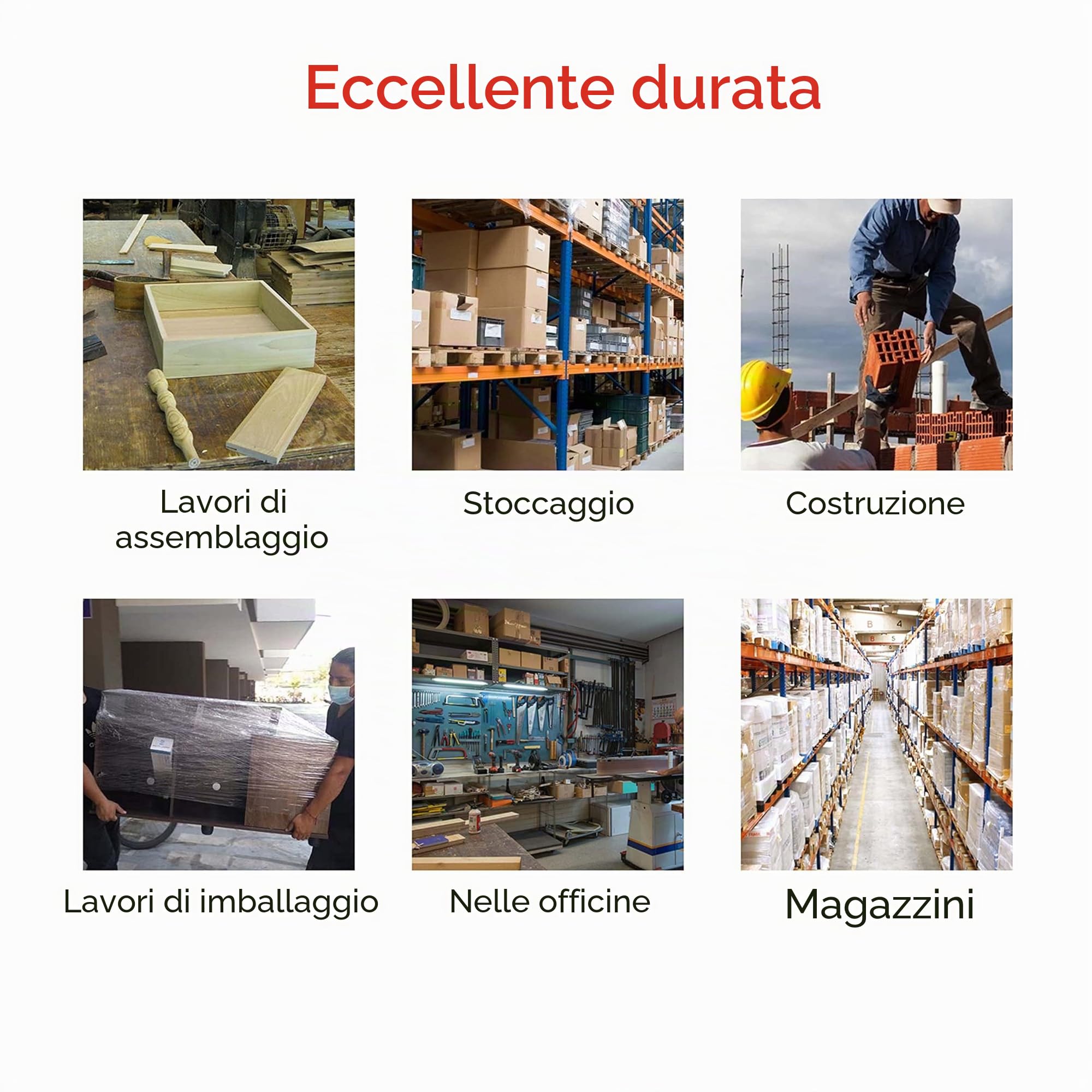 EDIMAX, Guanti da Lavoro, 12 Paia di Guanti, Resistenti all'Abrasione e Antitaglio Livello 2, Rivestiti in nylon PU, Versatile, Protezione Meccanica e Industriale