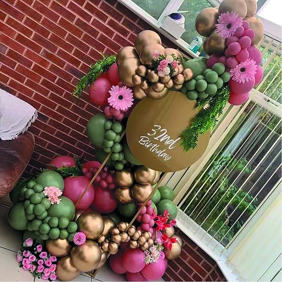 Sage Green Balloons 50pcs 12inch Birthday Wild One Jungle Party Decoration