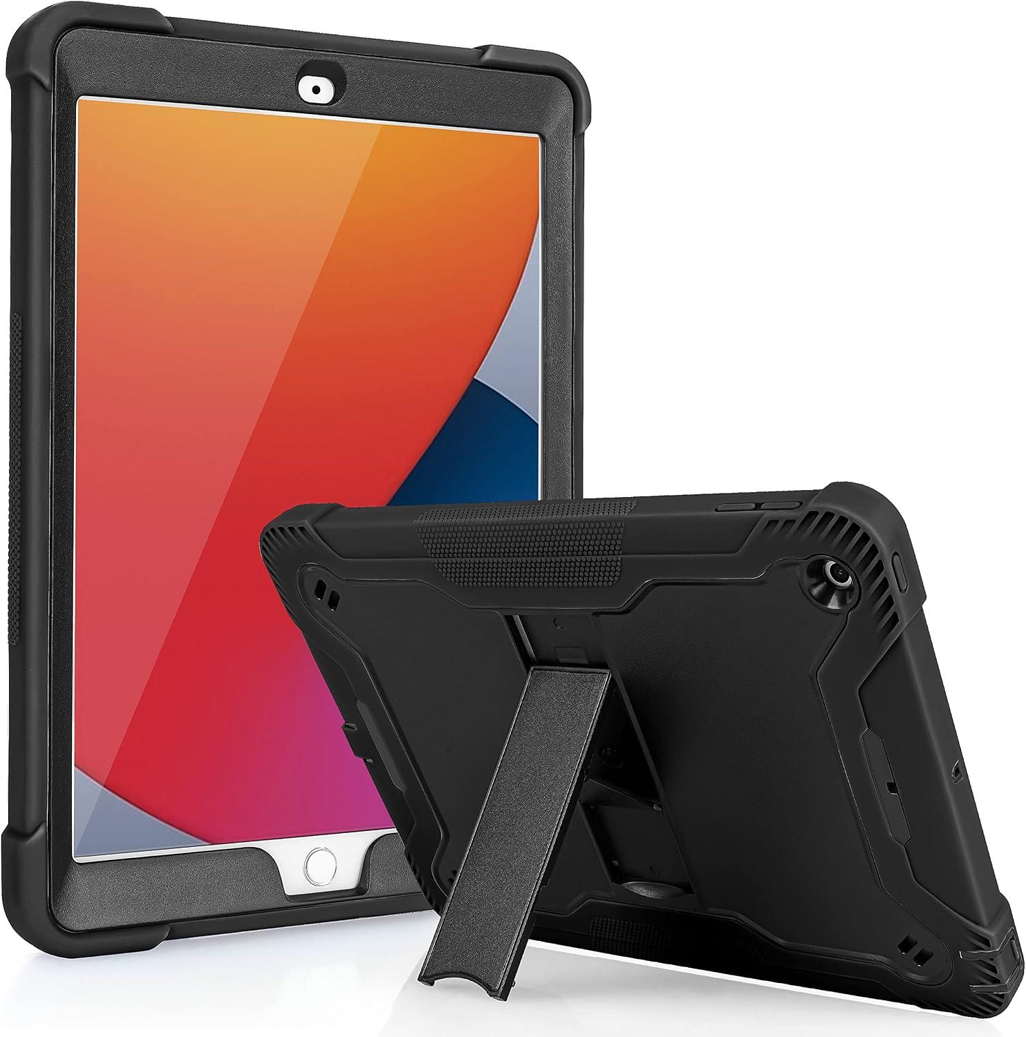 KIQ Guardian Series for Apple iPad 6th Generation Cases iPad 5th Generation Case 9.7 inch Shockproof Drop Protection Cover w/Kickstand A1893 / A1954 iPad Case 6th Generation - Black
