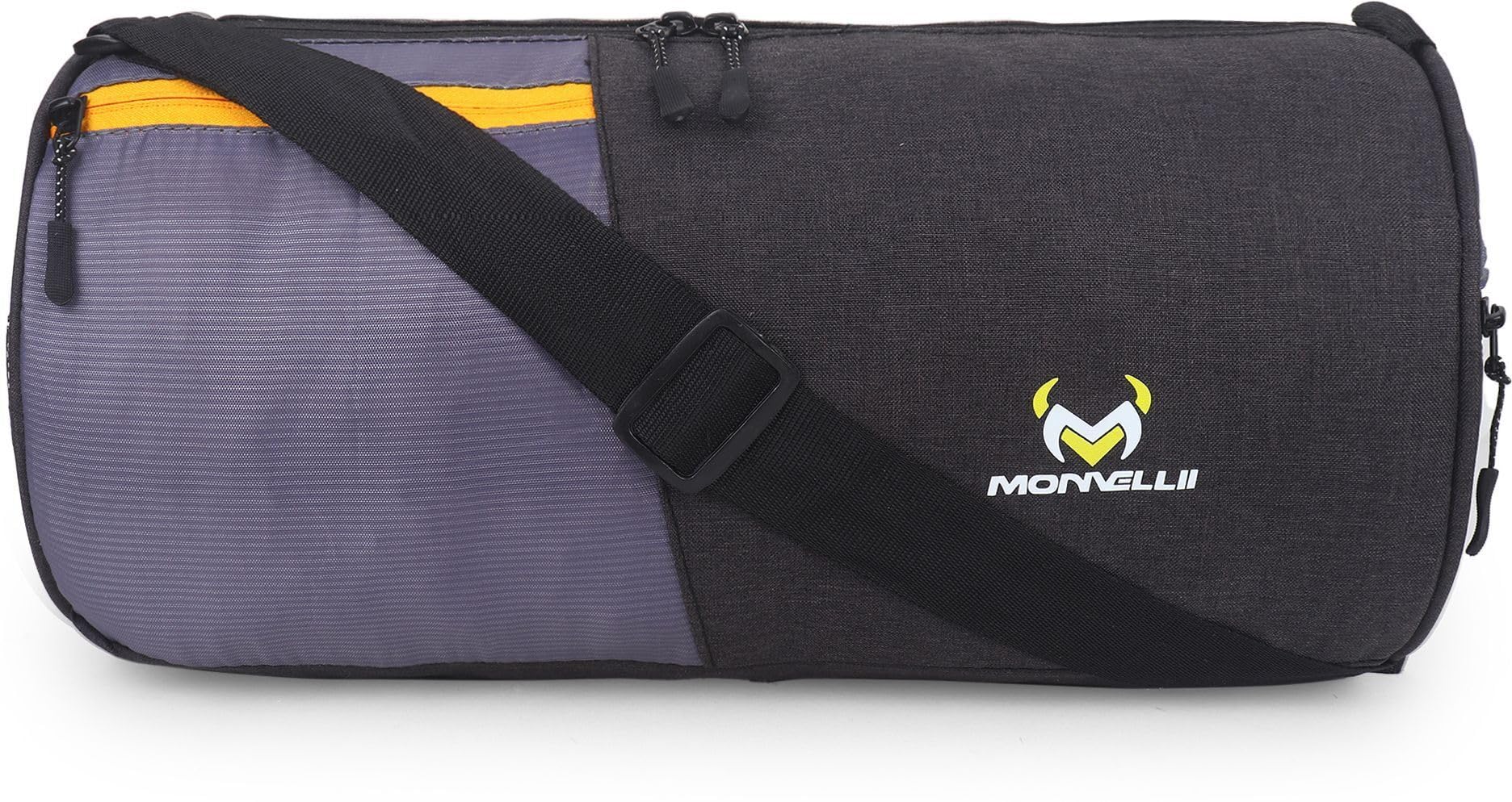 Unisex Duffle Bag Gym Bag Workout Duffle Athletic Gender-Neutral|Black::Grey|46 Litter|2063_Black_Grey-image-11