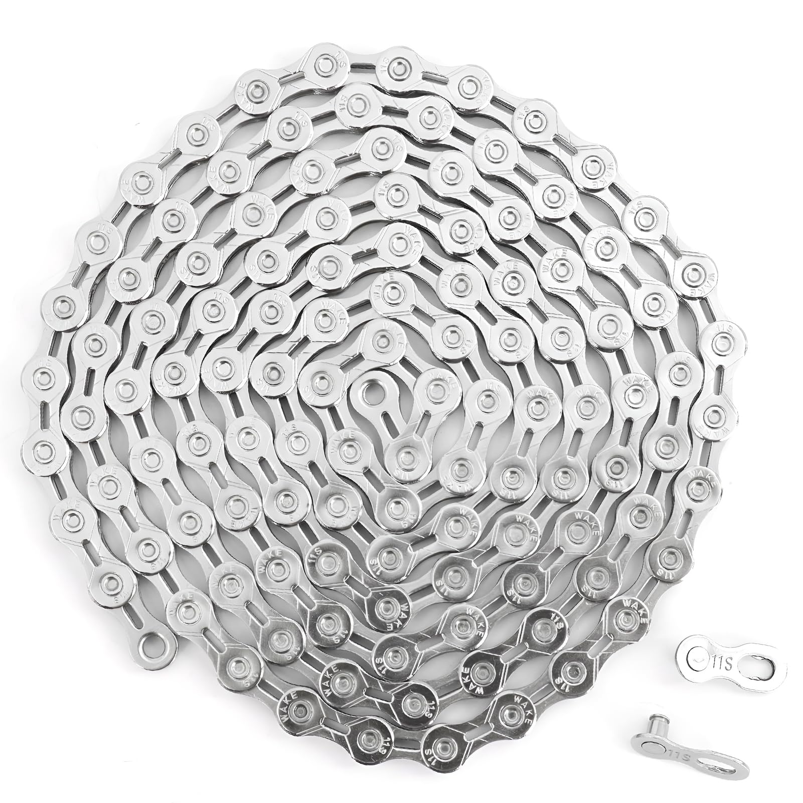 BESNIN Catena Bici 11 Velocità in Acciaio al Carbonio con Collegamento Rapido, 1/2 x 11/128 Pollici 116 Maglie, Catena MTB di Ricambio per Mountain Bike, Bicicletta da Strada