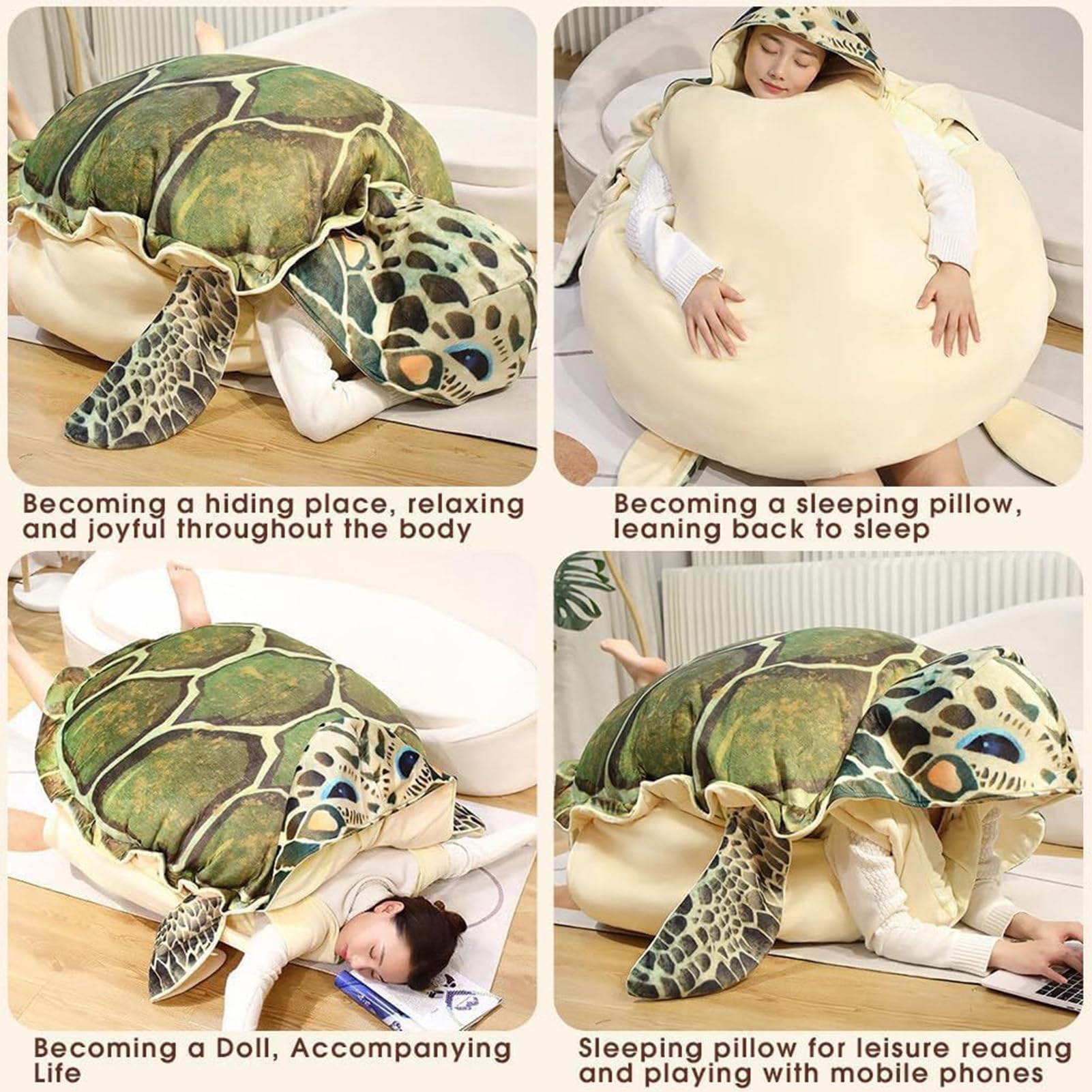 Almohada portátil genérica con forma de de tortuga – juguete de | dibujos animados lindo cojín delicado | Almohada cómoda con temática de tortugas, para habitación de niños, sala de