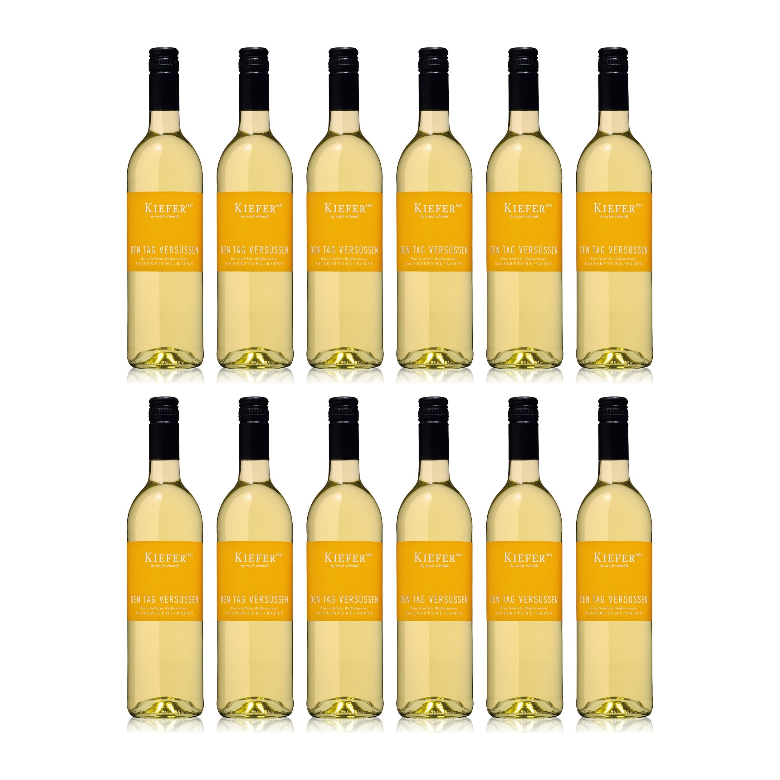 Weingut Kiefer Den Tag versüssen Weisswein Weiss lieblich Deutschland inkl. FeinWert E-Book (12 x 0.75 l)