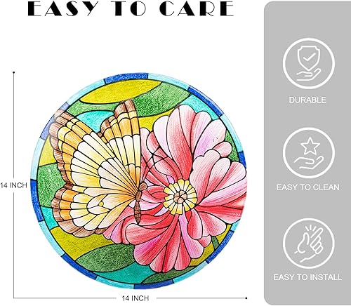 Miniatura 6 de VCUTEKA Mesa auxiliar de patio, mesa de centro para exteriores, mesa de centro bistró, mesa auxiliar para plantas, mesa de porche pequeña, mesa