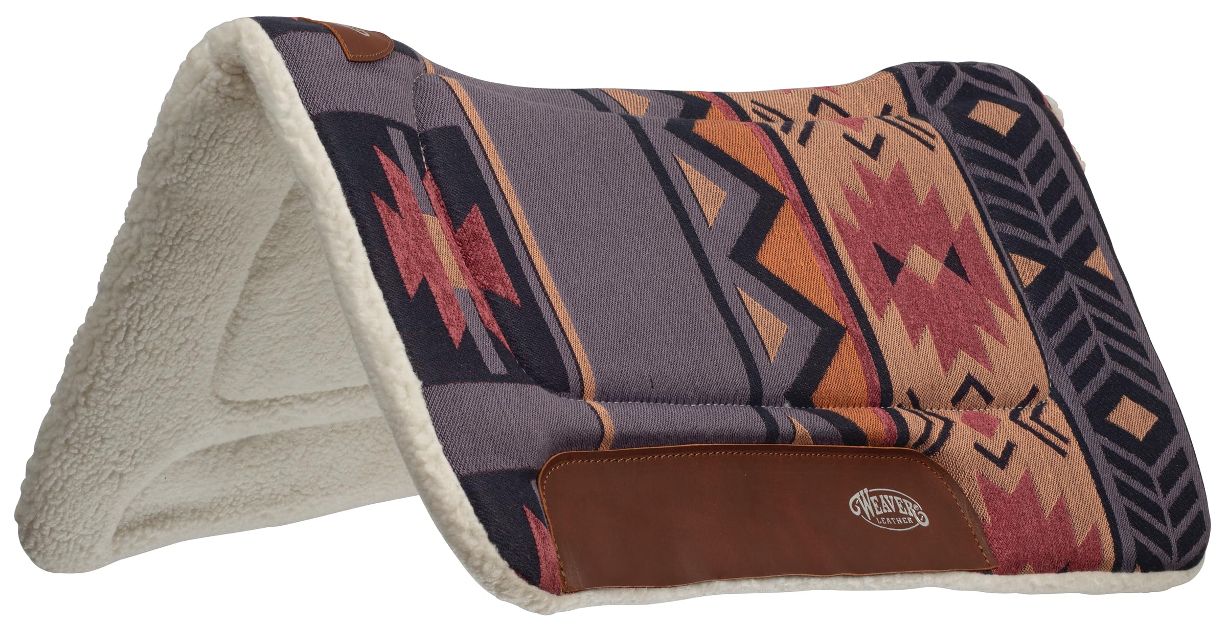 WEAVER Almohadilla de sillín de forro polar contorneada 32x32 azul