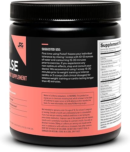 Miniatura 7 de LEGION Pulse - Bebida preentrenamiento de óxido nítrico natural para aumentar la energía, sin creatina, endulzada naturalmente, beta-alanina,