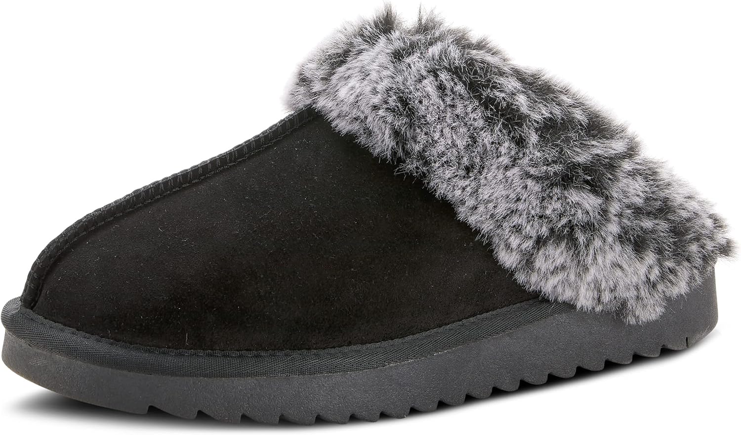 Flexus Spring Step Linoheart House Slippers for Women - Ladies Slippers with Suede Upper - Womens Slip-On Shoes for Indoor Use