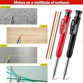 Amazon.com : Hiboom 2 Pack Solid Carpenter Pencil with 14