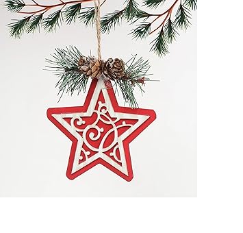 Khakee Merry Christmas Theme Mug & Xmas Tree with 10 pcs Ornaments & Xmas Card Combo Set - Xmas Decoration Gift Set (c031P)