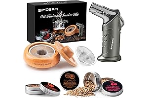 Cocktail Smoker Kit with Torch for Drinks, Old Fashioned Smoker Kit for Whiskey