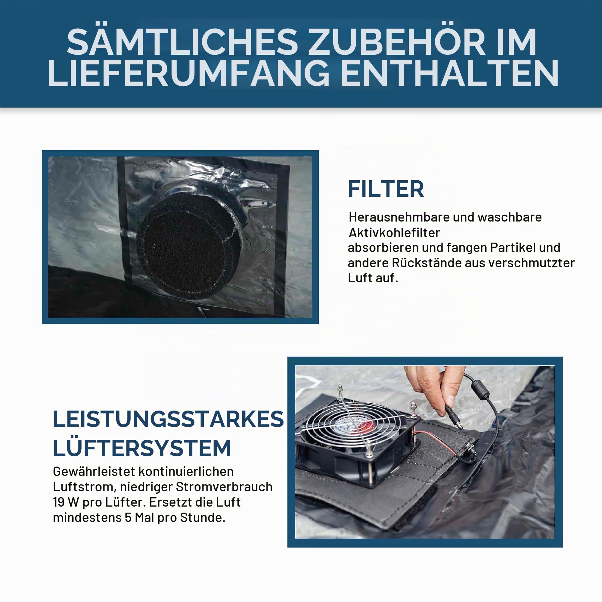In The Garage Aufblasbarer Car Shield Schwarz 18' / 5.5m - Aufblasbare
